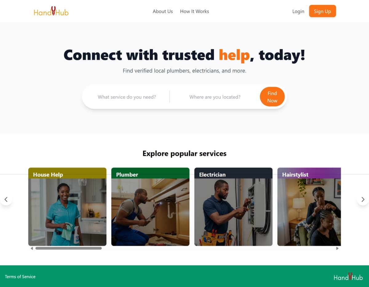 HandyHub Artisan Marketplace